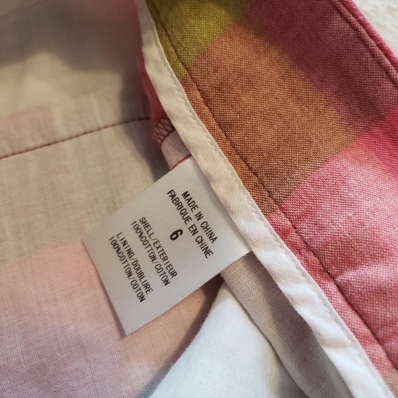 THEORY | BENNIE PLAID COTTON SHORTS, 6 - Picture 8 of 9